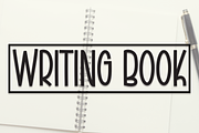 Writing Book | Script Font, a Script Font by Scratchones (Thumbnail 1 of 7)