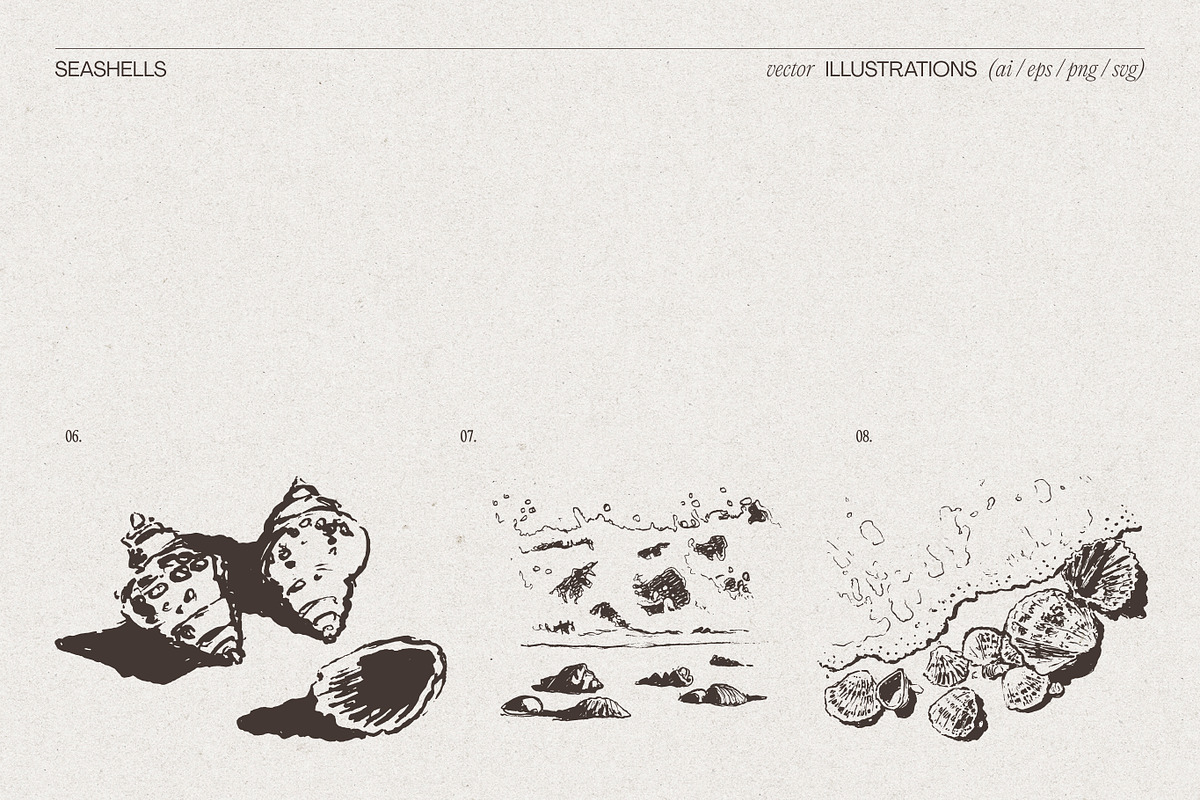 Summer Vacation Beach Collection, a Seasonal Illustration by TheMountBirdStudio (Photo 18 of 21)