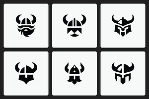 Viking Warrior Logo Set, a Branding & Logo Template by Vectorium Studio