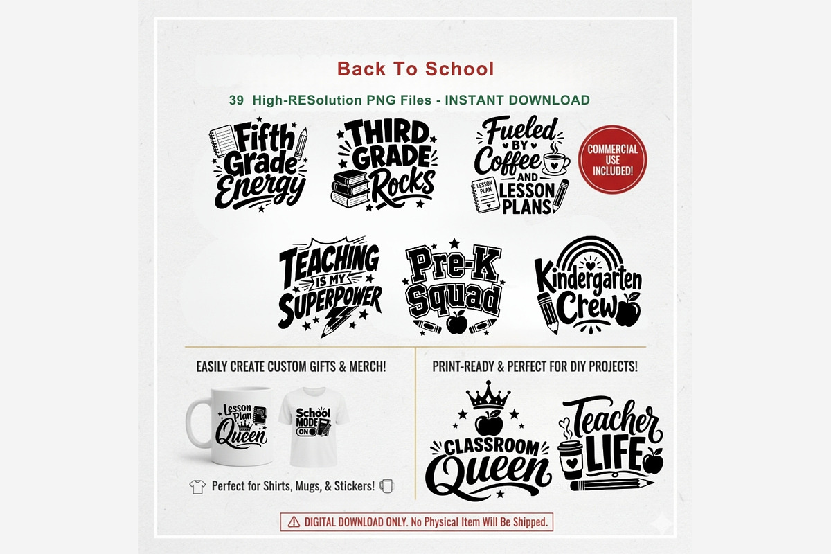 Back To School PNG Bundle, an Emoji Icon by Tanya Kart (Photo 9 of 9)