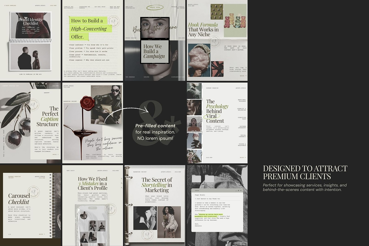 Minimalist Editorial Instagram Post, a Social Media Template by And Done Studio (Photo 6 of 8)