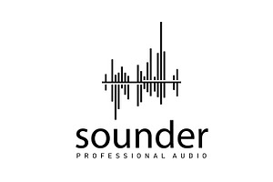 audio music logo sound wave design, a Branding & Logo Template by Maylianaw28