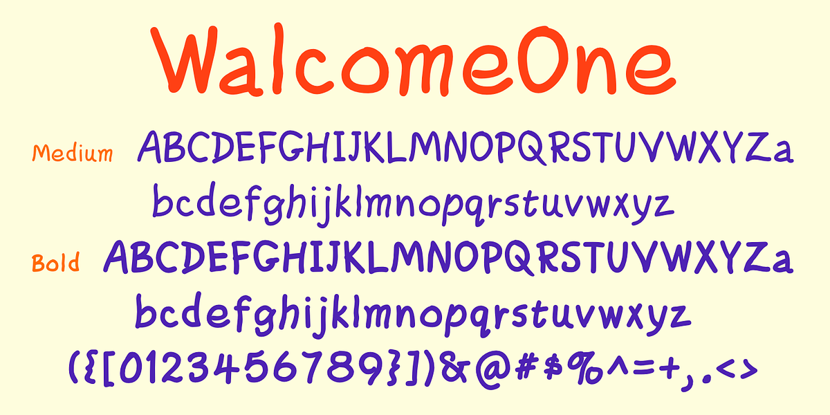 WalcomeOne, a Handwritten Font by Ingrimayne Type (Photo 7 of 8)