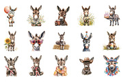 Cute Funny Donkey Sublimation, an Illustration by Designking (Thumbnail 3 of 5)