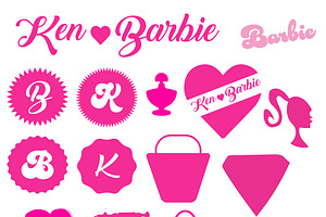 Pink Barbie Birthday Party Svg