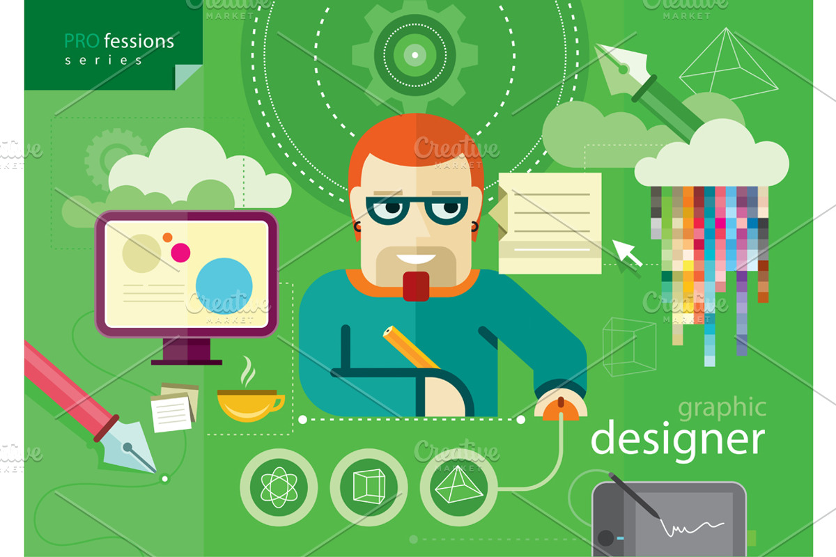 Graphic designer profession series