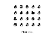5 Styles Document Icon Pack, a Duotone Icon by hafizhhapis (Thumbnail 4 of 6)