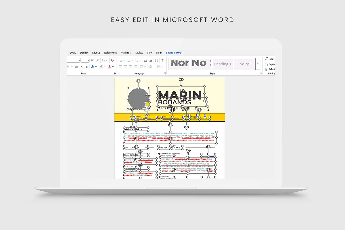 Clean Resume Template | Word & Canva preview 6