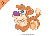 Set of Cartoon Dogs 01. Clipart., an Animal Illustration by KENO Mascots (Thumbnail 6 of 7)