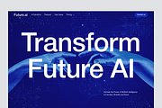Future.Ai- Landing page design, a Landing Page Template by Ahmed Rubel (Thumbnail 2 of 5)