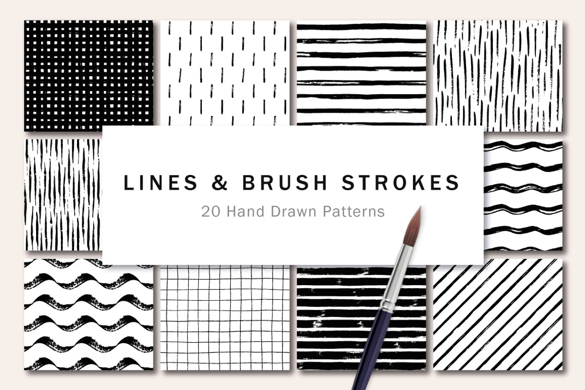 Ultimate Hand Drawn Patterns Bundle, a Pattern Graphic by Type and Graphics Studio (Photo 6 of 15)
