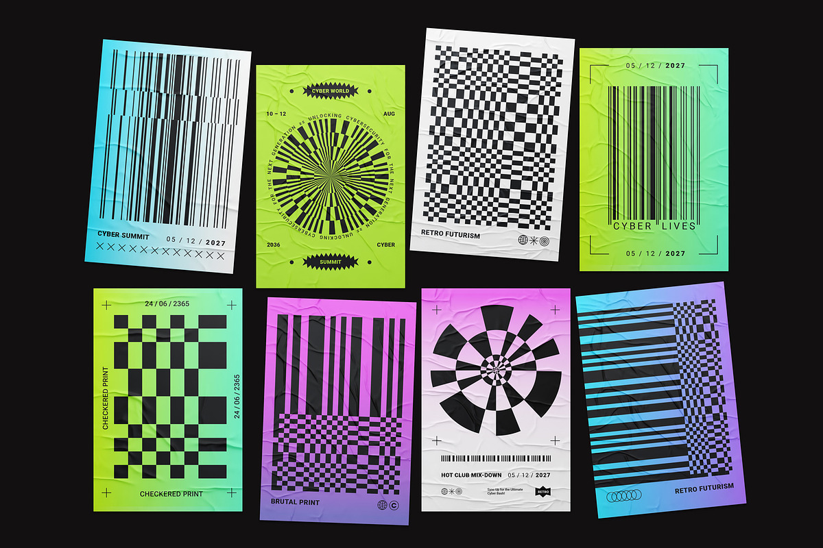 Brutal Geometric prints, a Graphic by Playground (Photo 1 of 6)