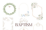 Watercolor Clipart - Holy BAPTISM, a Decorative Illustration by Beigetime (Thumbnail 11 of 14)
