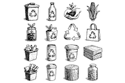 Eco Recycling Collection Set, an Object Graphic by RT Studio (Thumbnail 2 of 4)