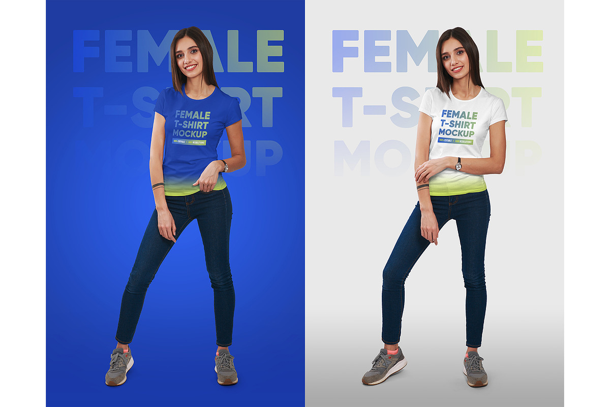 Female T-Shirt Mockups Vol 3. Part 2, a Shirt Mockup by Hi, Mock-Up! (Photo 9 of 10)