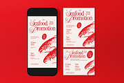 Seafood Restaurant Promotion Flyer, a Flyer Template by graphicook (Thumbnail 3 of 3)