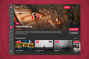 Movie Streaming UI Dashboard Design, an UI Kit Template by twinstd (Thumbnail 4 of 5)
