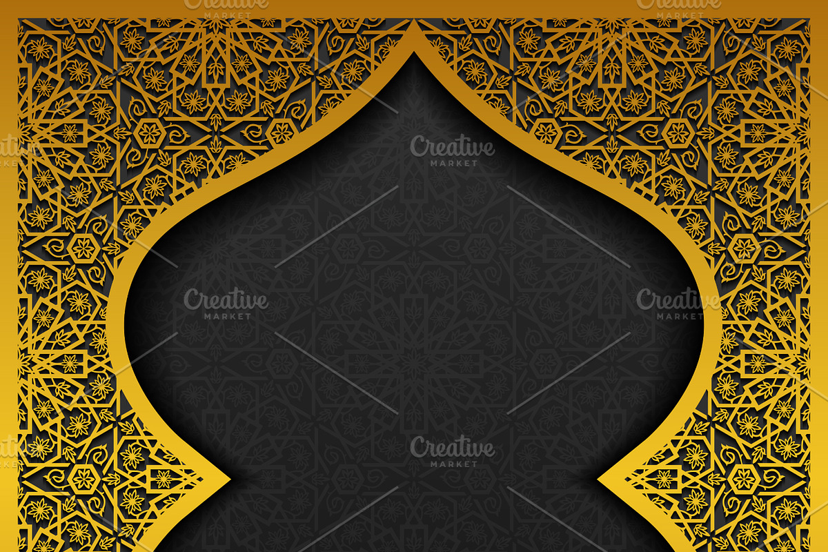 6 Traditional Floral Backgrounds, a Decorative Illustration by Absent A (Photo 1 of 6)