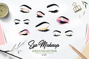 Eye Makeup Logo Set, a Branding & Logo Template by IKarGraphics (Thumbnail 1 of 5)