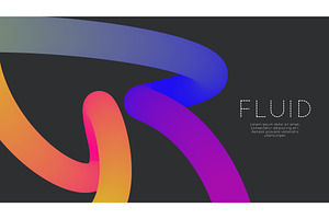 3d Gradient Shape. Beautiful, an Illustration by Holo Art