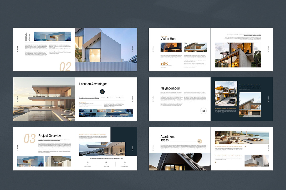 Luxury Real Estate Brochure | CANVA, a Brochure Template by TemplateFolio-Shop (Photo 7 of 12)