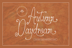 Autumn Daydream Vintage Handwritten