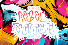 Rebel Stitch - Graffiti Font