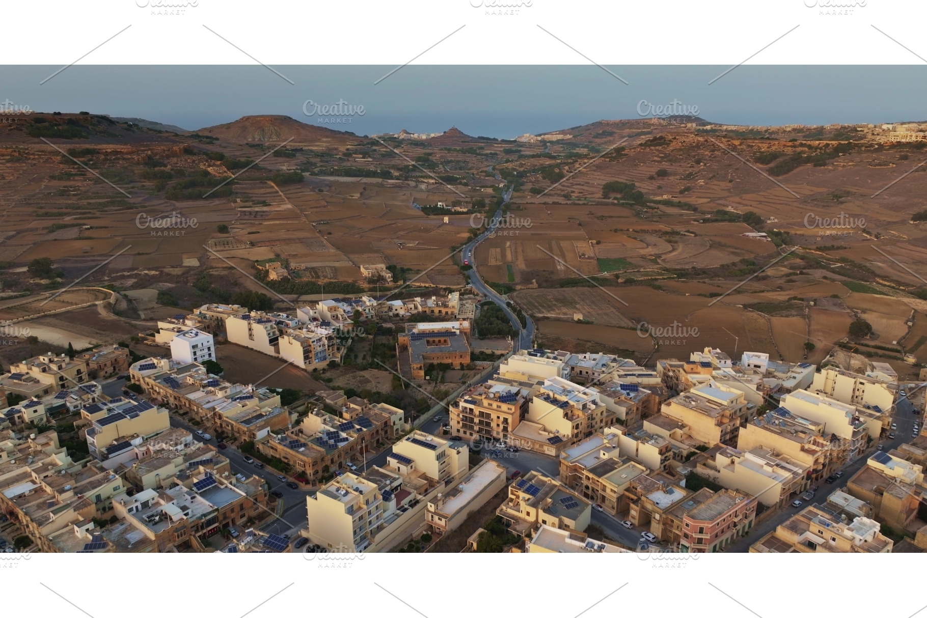 Captivating Aerial View of Comino, an Architecture Photo by Goinyk