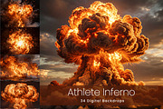 Athlete Inferno AI Digital Backdrops, a Background Graphic by 3Motional (Thumbnail 1 of 15)