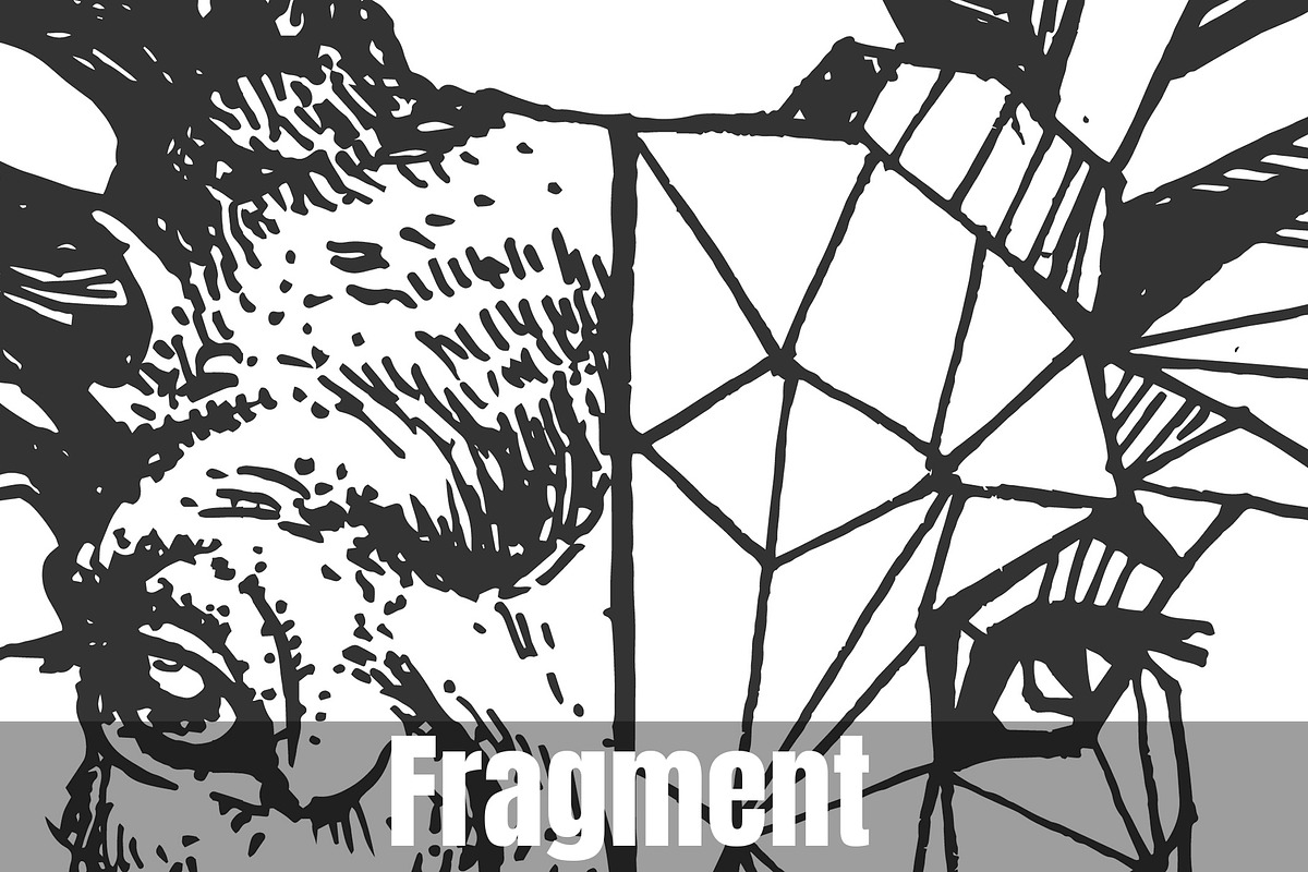 Engraving deer in polygonal style, an Animal Illustration by CatMadePattern (Photo 2 of 2)