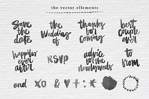 Hand Lettered Wedding Collection