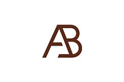 AB Line Art Logo Design. BA, a Branding & Logo Template by Vectorium Studio (Thumbnail 2 of 2)
