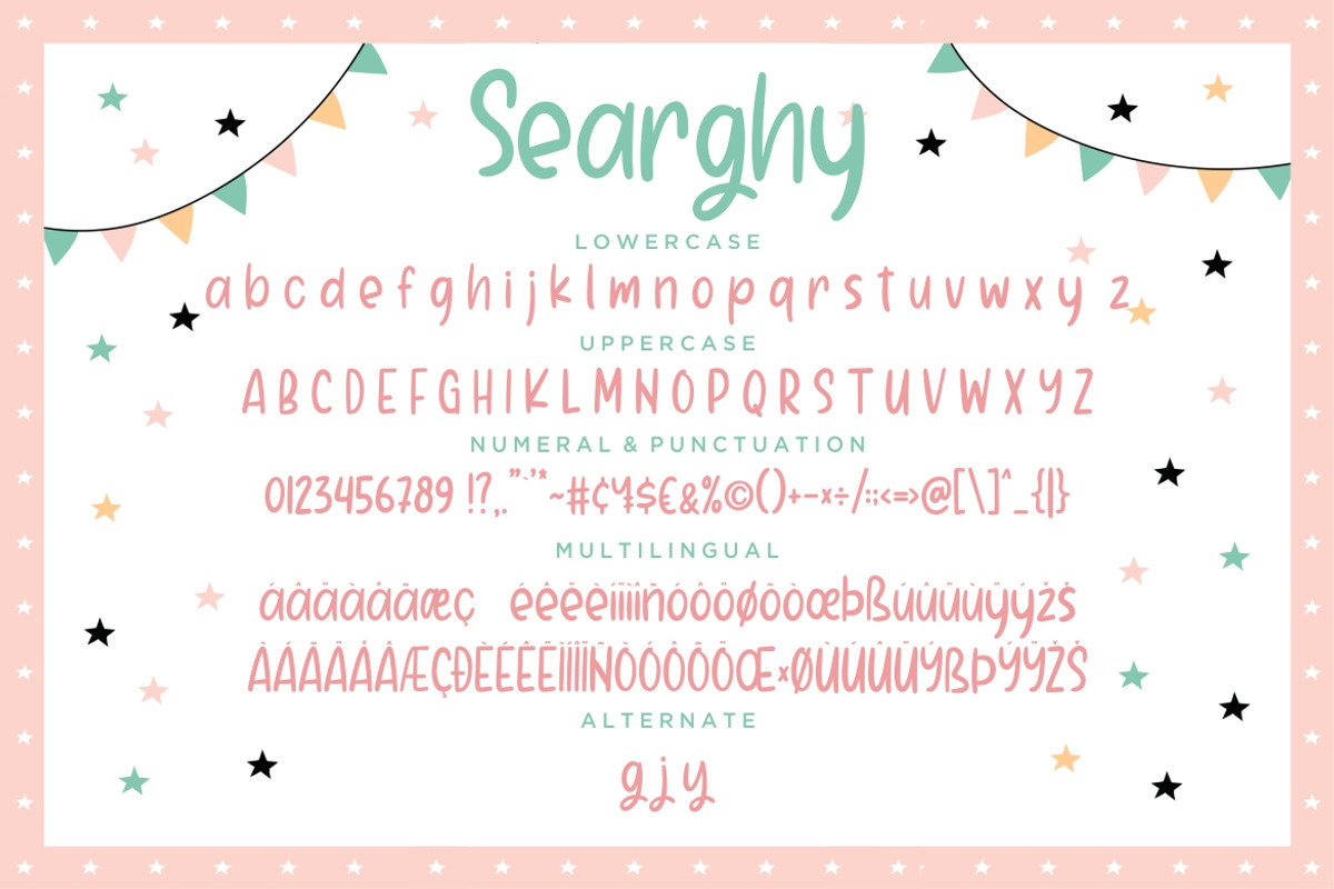 Searghy Fun Children Typeface, a Font by Creatype Studio (Photo 7 of 8)