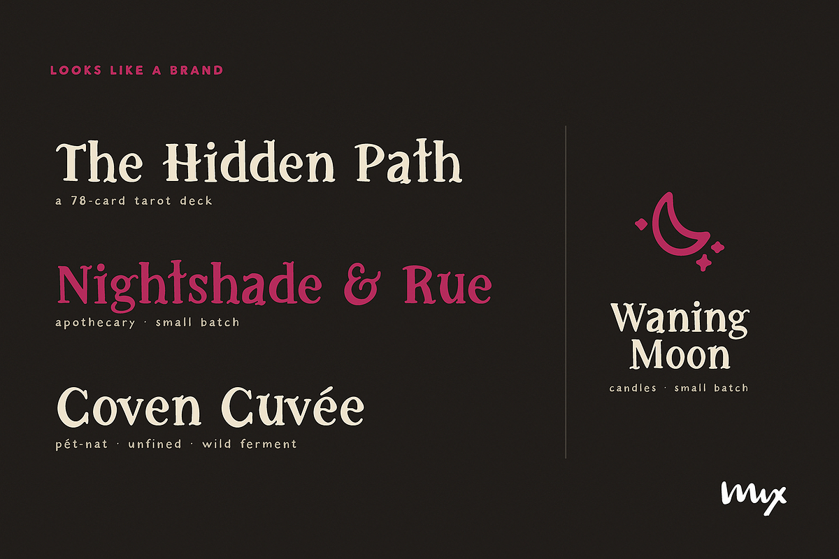 Spellbind — A Witchy Font Duo, a Sans Serif Font by Mix Fonts (Photo 4 of 15)