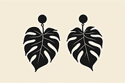 Leaf Earring Silhouette Bundle, an Object Graphic by Creativeshirt (Thumbnail 3 of 16)