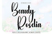 Beauty Roselia, a Handwritten Font by FreshTypeINK (Thumbnail 1 of 7)