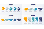 Set of vector infographic templates, a Templates & Theme by rikkyal (Thumbnail 3 of 3)
