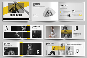 Fashion Lookbook Landscape Template, a Brochure Template by MightyDesign