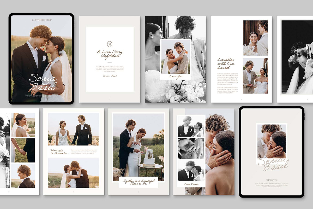 Wedding Digital Photo Book Template, a Brochure Template by BrandPacks (Photo 2 of 5)