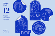 Antique Coffee - Vector Line Art, an Illustration by Aidana Aidar (Thumbnail 7 of 10)