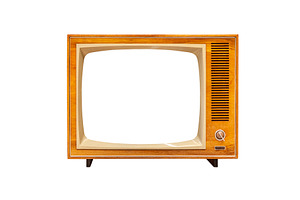 Vintage television set isolated, a Technology Photo by BOOCYS