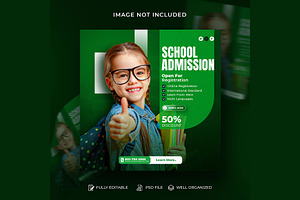 Back to school social media post, a Social Media Template by Design Fly