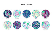 Vibrant Floral Space Pattern, a Pattern Graphic by Velliniki (Thumbnail 8 of 10)