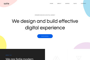 Satie - Creative Agency & Portfolio