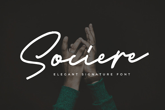 Sociere - Elegant Signature Font preview 8