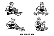 Activity of people making sausages, a Person Illustration by Vectorlina (Thumbnail 2 of 3)
