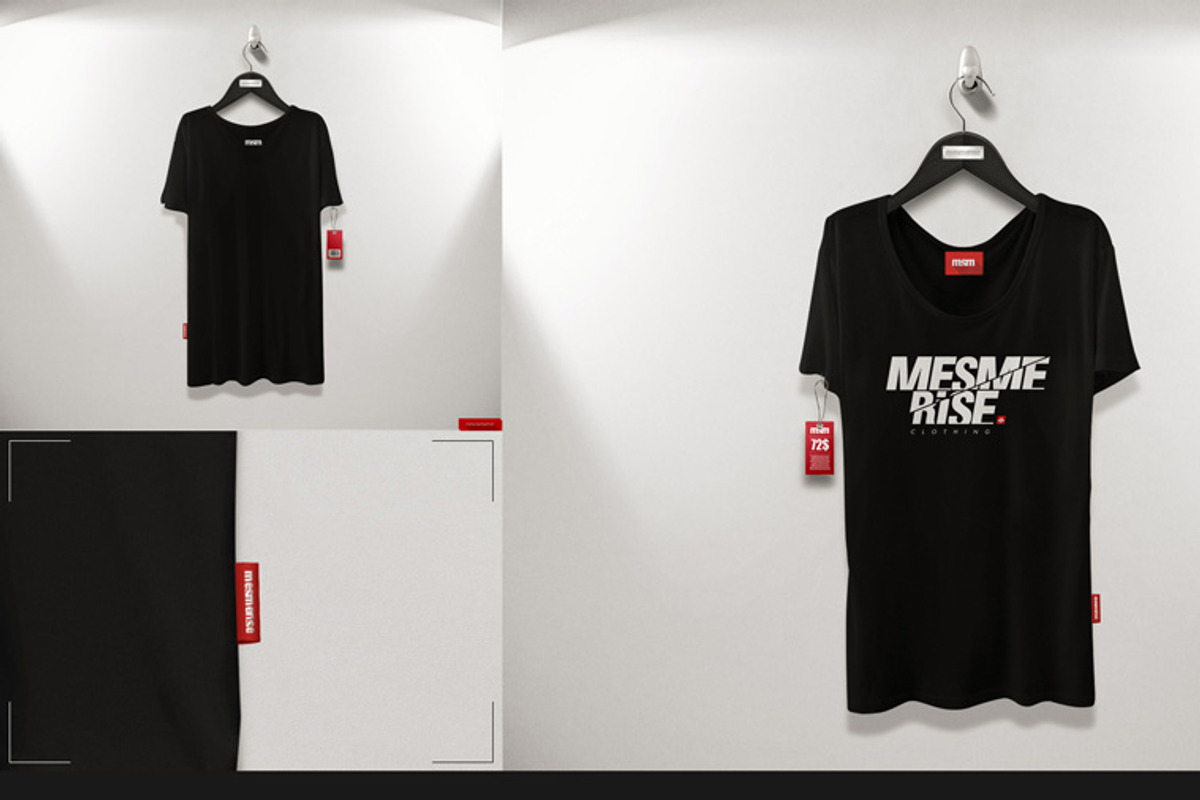 Loose Shirt On 5 Stages Mock-up, a Hoody Mockup by Mocca Mockups Store (Photo 7 of 69)