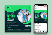 Healthcare social media template, a Social Media Template by vectorlnk (Thumbnail 2 of 4)