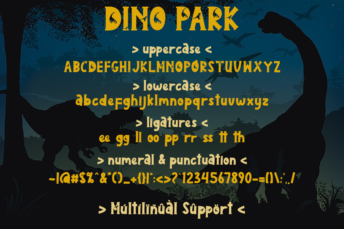 Dino Park, a Font by Yoga Letter (Photo 7 of 7)
