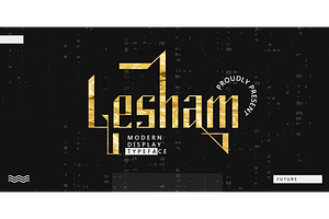 Lesham - Modern Display Font